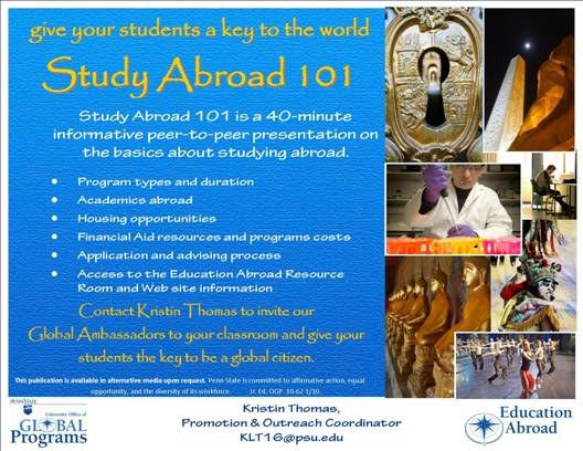Study Abroad 101 poster image