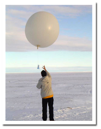 Balloon Launch in Antarctic
